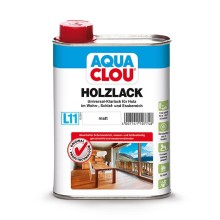 L11 Aqua Clou Holzlack, Gebinde: 250 ml, Glanzgrad: matt