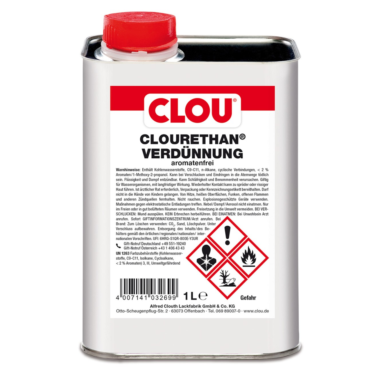 CLOURETHAN-Verdünnung aromatenfrei 5Ltr.