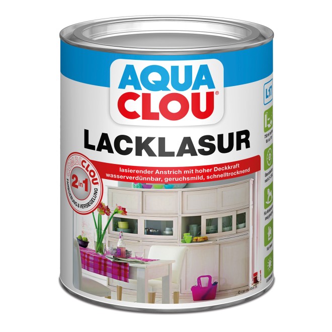L17 Aqua Combi-Clou Lack-Lasur, Gebinde: 375 ml, Farbe: Nr. 6 mahagoni