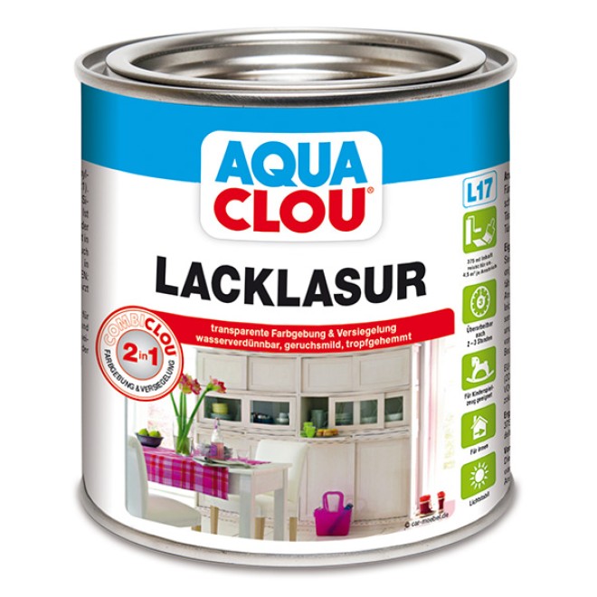 L17 Aqua Combi-Clou Lack-Lasur, Gebinde: 375 ml, Farbe: Nr.23 ahorn