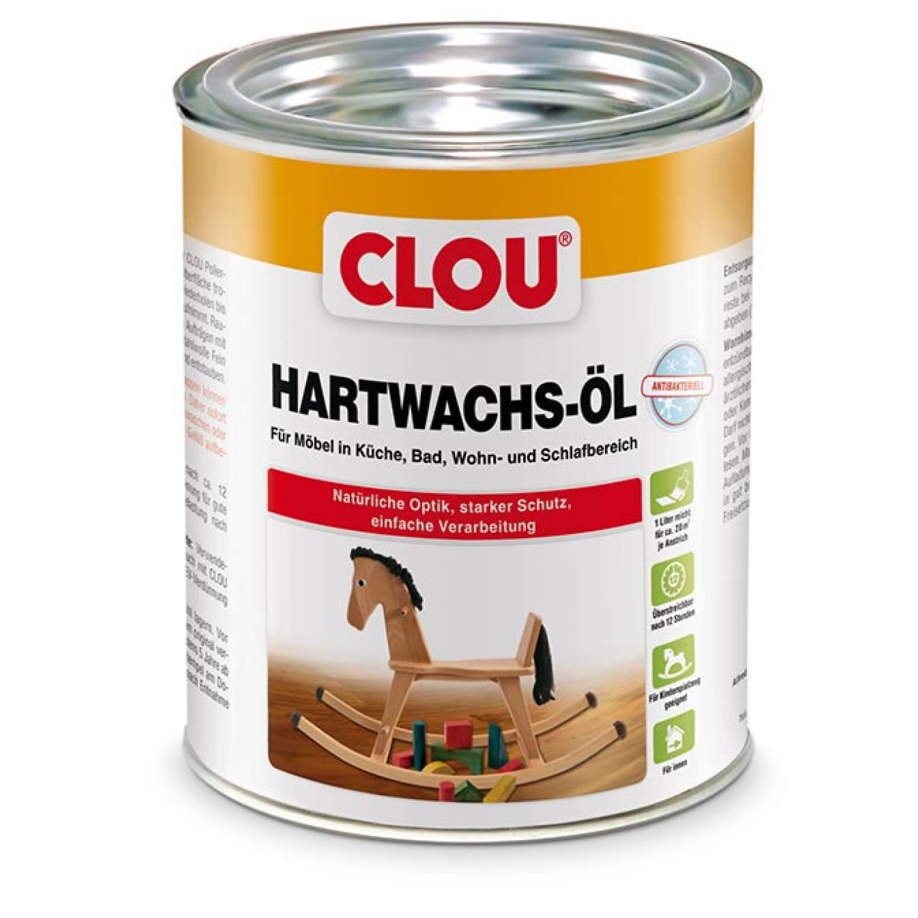 CLOU Hartwachs-Öl antibakteriell