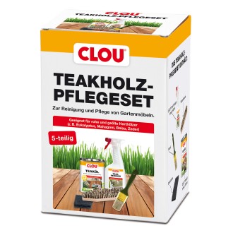 CLOU Teakholz-Pflegeset für Möbel & Terrasse