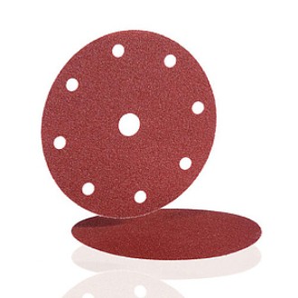 Blattscheiben velours-kletthaftend 150mm gelocht