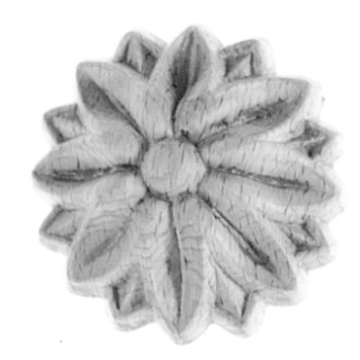Rosette rund/oval Typ 1 Buche