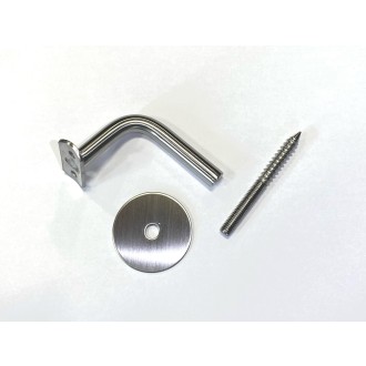 Edelstahl-Handlaufhalter mit gewölbter Platte